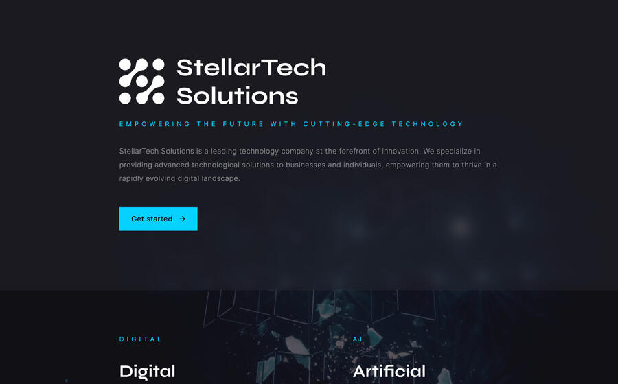StellarTech Solutions website